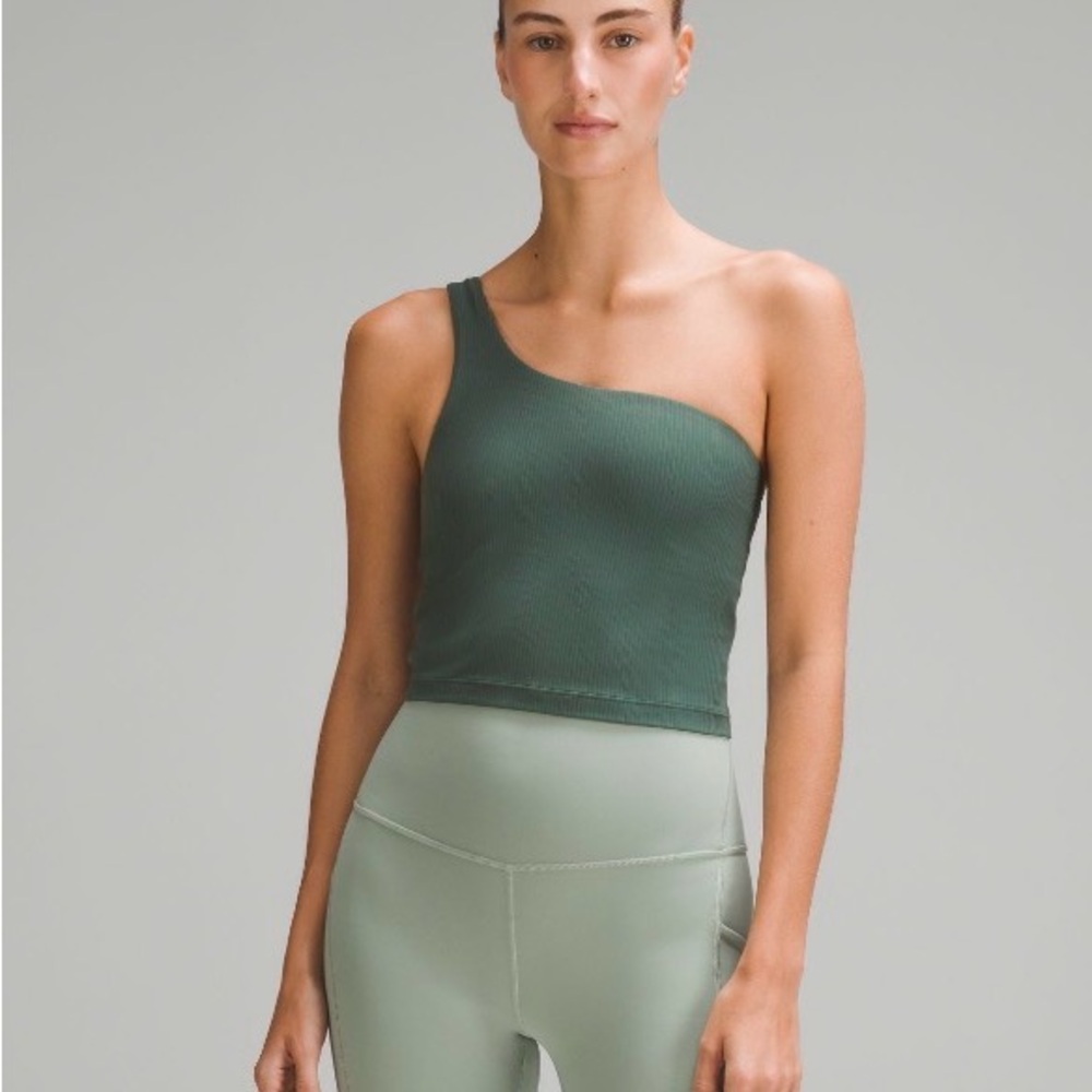 Green One-Shoulder Top